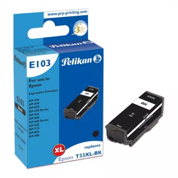 Pelikan E103 Compatible inktcartridge zwart High Yield voor Epson XP-530 XP-540 XP-630 XP-635 XP-640 XP-645 XP-710 XP-830 XP-900