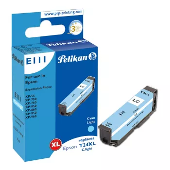 Pelikan E111 Compatibele inktcartridge lichtcyaan high yield (XL) voor Epson Expression Photo XP-55/XP-750/XP-760/XP-850/XP-950/XP-960 - 1 stuks