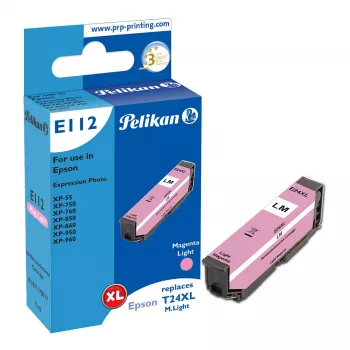 Pelikan E112 Compatibele inktcartridge lichtmagenta high yield (XL) voor Epson Expression Photo XP-55/XP-750/XP-760/XP-850/XP-860/XP-950/XP-960 (1 stuks)