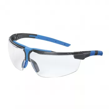 UVEX i-3 veiligheidsbril zwart/blauw