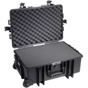 B&W outdoor case type 6700 zwart met schuimvulling