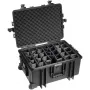 B&W outdoor case type 6800 harde schaal met tussenschotten, zwart