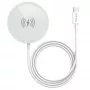 PEDEA Draadloze Magnetische Oplaadpad 15W - USB-C, Zilver/Wit