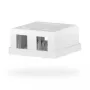 EFB Electronics Keystone Aansluitdoos, 2 poorten, opbouw, Zuiverwit, lege behuizing