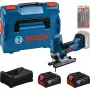 BOSCH PowerTools Accu-decoupeerzaagset met 2 accu's van 5,0 Ah, snellader en decoupeerzaagbladenset in L-BOXX (Boxed)