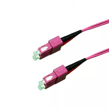 GRAFENTHAL Glasvezelkabel OM4 LC naar LC Duplex 1m Aqua
