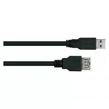 kabelmeister Alcasa UK30P-ASA-050S USB 3.0 verlengkabel, USB-A stekker naar USB-A bus, 5 m, Zwart
