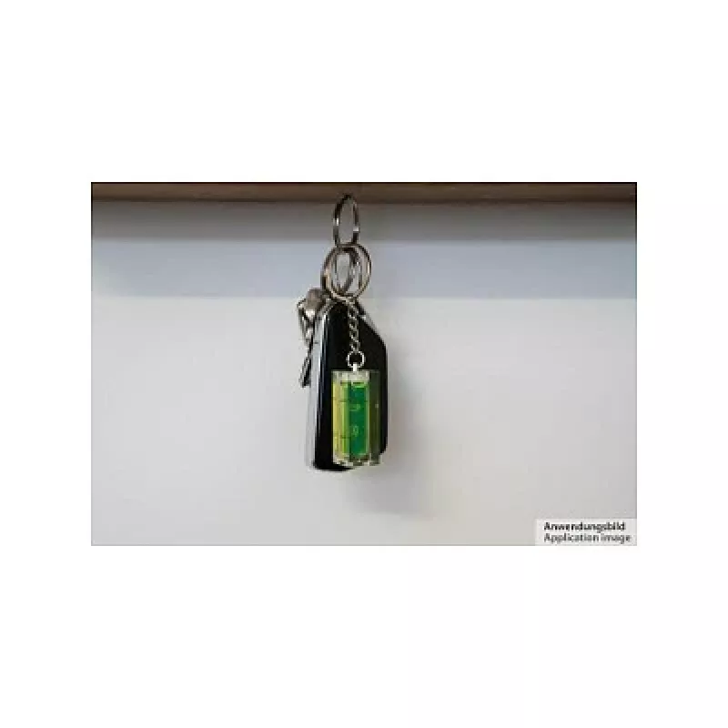 Kabelmeister Mini Waterpas met sleutelhanger - Zwart