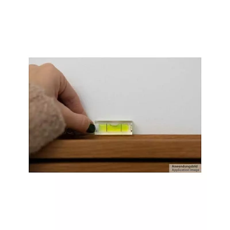 Kabelmeister Mini Waterpas met sleutelhanger - Zwart