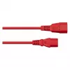 KABELMEISTER verlengkabel C14 naar C13 rood 1m