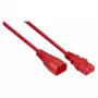 KABELMEISTER verlengkabel C14 naar C13 rood 1m