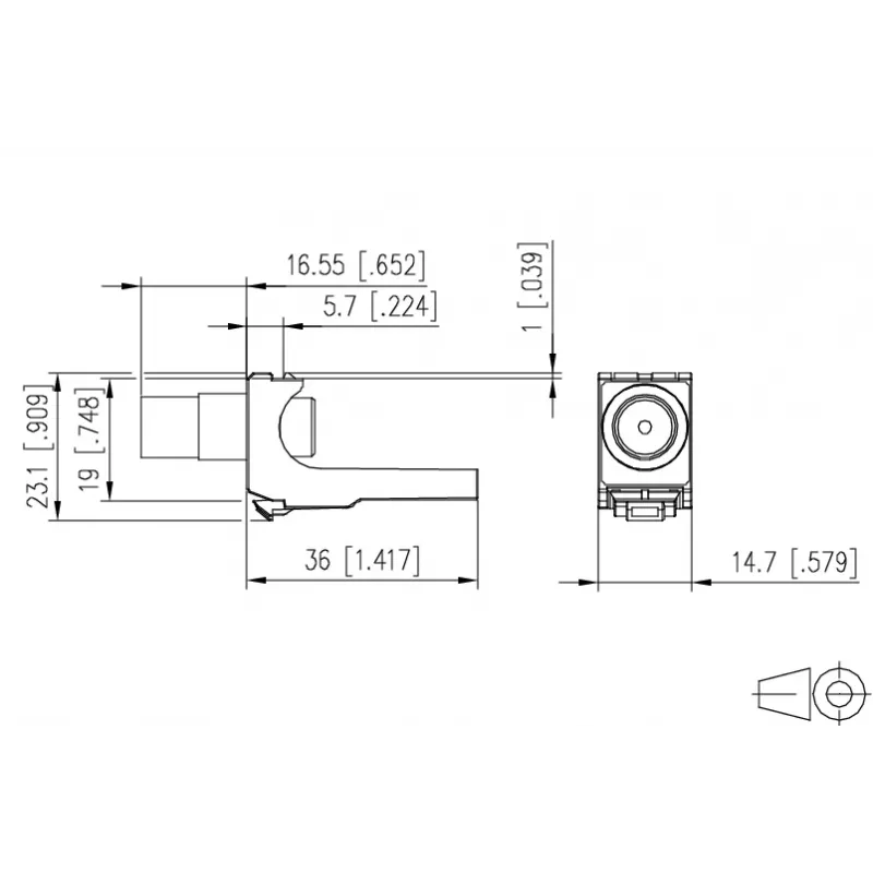 METZ CONNECT coaxmodule IEC-stekker / F-bus 130898-03-I