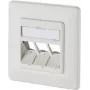 METZ CONNECT 130B20D31002KE Keystone 3-poorts inbouw data-aansluitpunt leeg zuiverwit