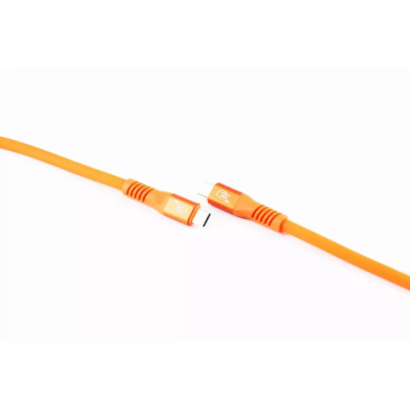 SHIVERPEAKS Flexline USB-C kabel USB 3.2 240W oranje - kabel - digitaal/data