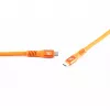 SHIVERPEAKS Flexline USB-C kabel USB 3.2 240W oranje - kabel - digitaal/data
