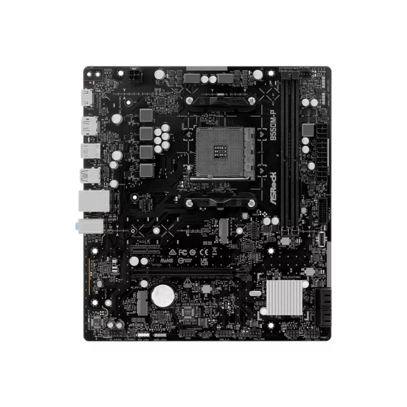 ASRock B550M-P AM4 mATX moederbord - AMD B550-chipset, DDR4, PCIe 4.0