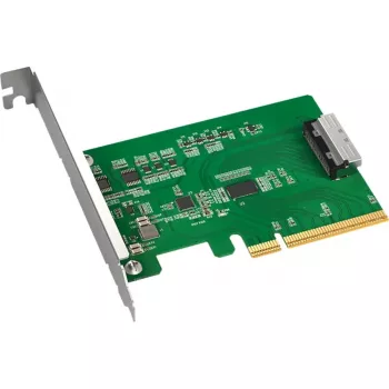 ICY DOCK EXLink MB409A5 MCIO 8i (SFF-TA-1016) naar PCIe 5.0 x8 adapter met redriver