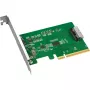 ICY DOCK EXLink MB409A5 MCIO 8i (SFF-TA-1016) naar PCIe 5.0 x8 adapter met redriver