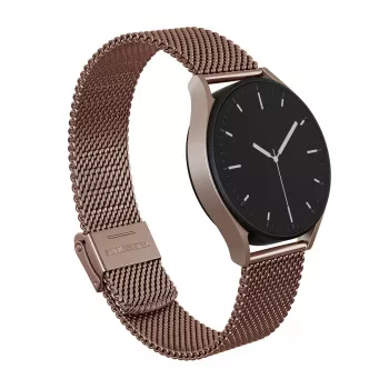 BURGA Metal Mesh Elegance universele horlogeband 22 mm roségoud