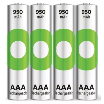 GP ReCyko Micro AAA NiMH accu 950 mAh 1,2 V 4-pack (GPRCK95AAA105C4)