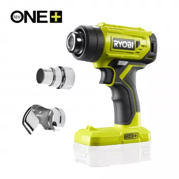 RYOBI One+ 18V accu-heteluchtpistool R18HG-0 (apparaat zonder accu) - 250°C/460°C, 170 L/min
