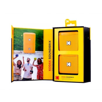 Kodak SoundBrix draadloze stack speaker (Overload Orange), 2-pack