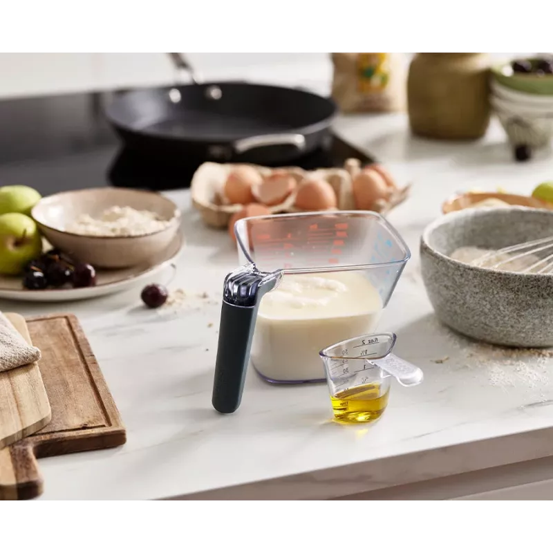 Joseph Joseph Align 2-delige Easy-Read grijze maatbekerset