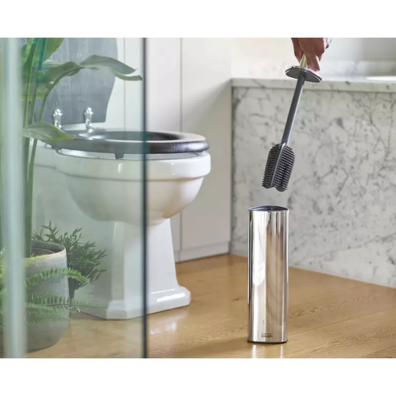 Joseph Joseph Flex 360 toiletborstel roestvrij staal