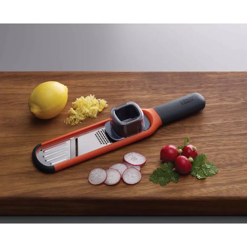 Joseph Joseph Handi-Grate 2-in-1 mini rasp & schaaf - oranje - RVS