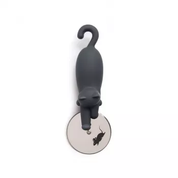 OTOTO Kitty Cut pizzasnijder - zwart-wit kattendesign