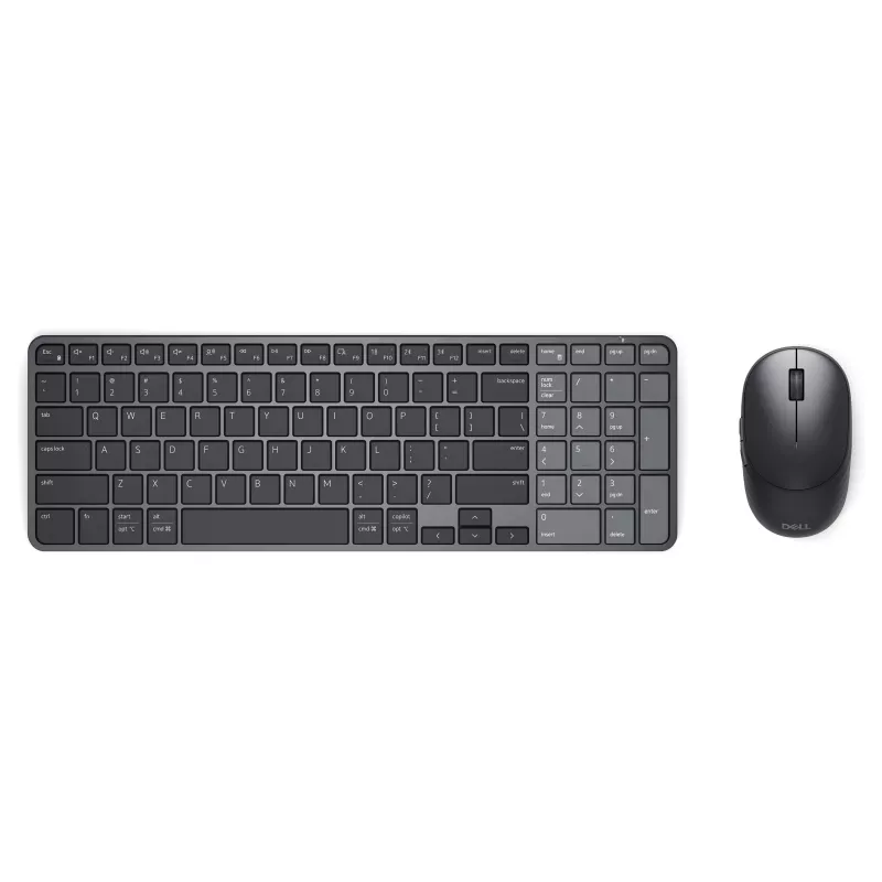 Dell Pro 7 oplaadbare compacte toetsenbord- en muisset - KM746 - zwart - Duitse layout