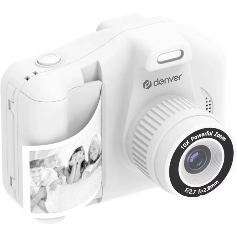 Denver KPC-1370W Witte kindercamera met printer 2,8 inch LCD 12MP Full HD 1080p