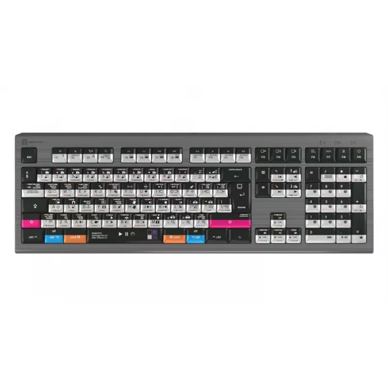 Logickeyboard Adobe Filmmaker Astra 2 UK Mac Toetsenbord
