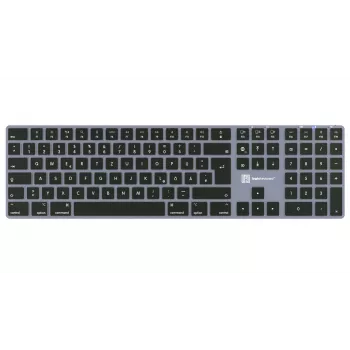 Logickeyboard Titan DE (Mac) - Duits toetsenbord met verlichting, bedraad, USB