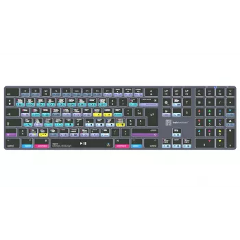 LogicKeyboard DaVinci Resolve 18 Titan FR (Mac) - Frans AZERTY-layout, verlicht, bedraad USB