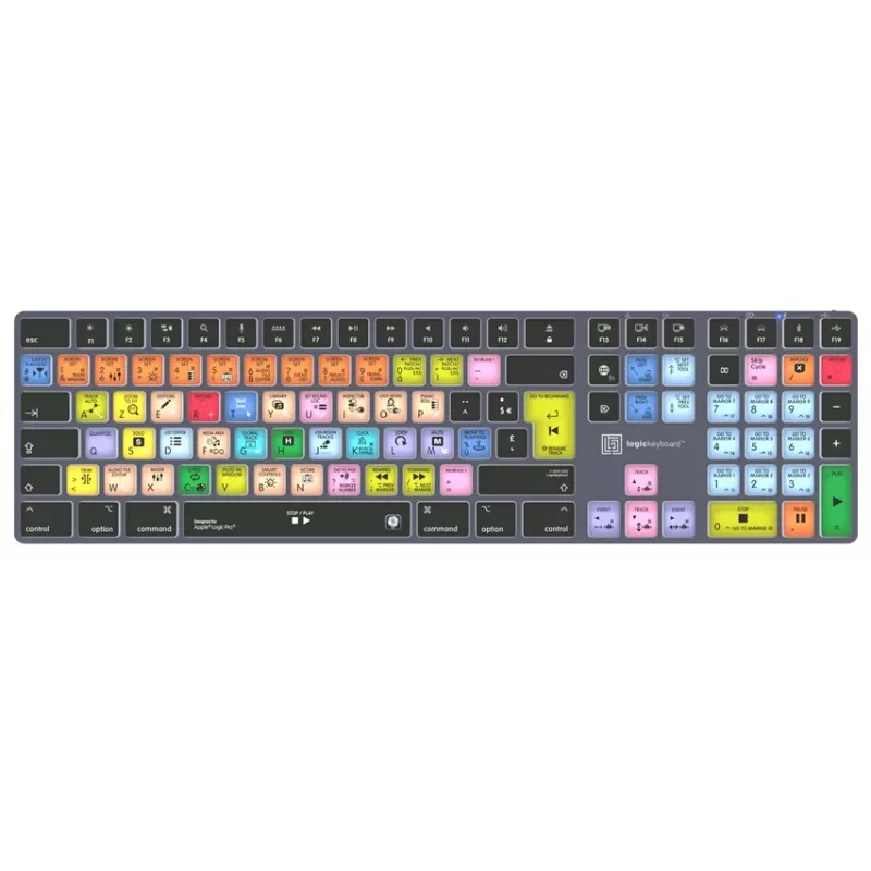 LogicKeyboard Apple Logic Pro X2 Titan FR (Mac) - French AZERTY Bedraad Verlicht Toetsenbord
