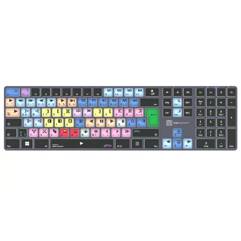 Logickeyboard Avid Media Composer Titan DE PC toetsenbord (LKB-MCOM4-TPC-DE)