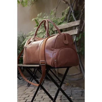 dbramante1928 Kalundborg Sport Weekender Bag - leren reistas 15 (tan)