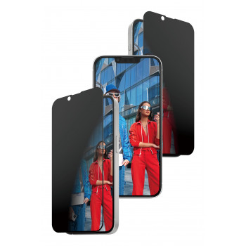 PanzerGlass 2-Way privacy screenprotector voor iPhone 17e/16e/14/13/13 Pro, Ultra-Wide Fit met FastFit In-A-Box (PG02105)