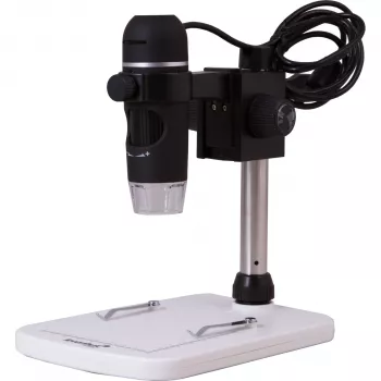 Levenhuk DTX 90 Digitale microscoop - zwart - 10x-300x - 3 inch LCD - 2MP - LED - USB