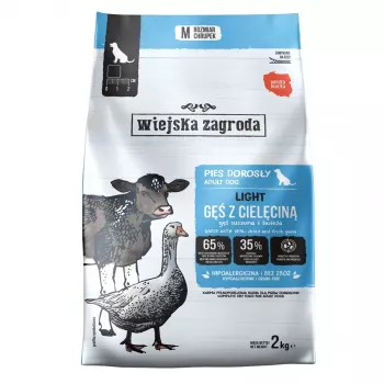 WIEJSKA ZAGRODA Light Goose met kalfsvlees droogvoer voor honden 2kg