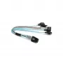 Supermicro CBL-0118L-02 Mini-SAS naar SATA breakout-kabel, 4-lane, 23 cm