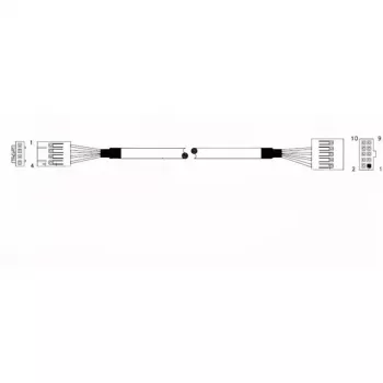 Supermicro CBL-0341L interne USB 2.0 kabel - 70 cm - moederbord 10-pin naar 2x USB-A bus
