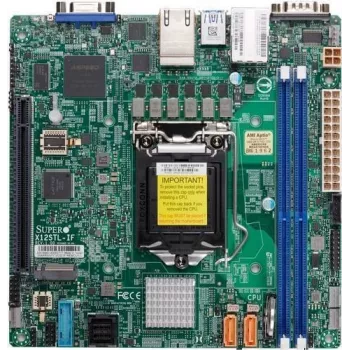 Supermicro MBD-X12STL-IF moederbord - Mini-ITX - LGA1200 - Intel C252 - DDR4 - dual gigabit LAN - IPMI
