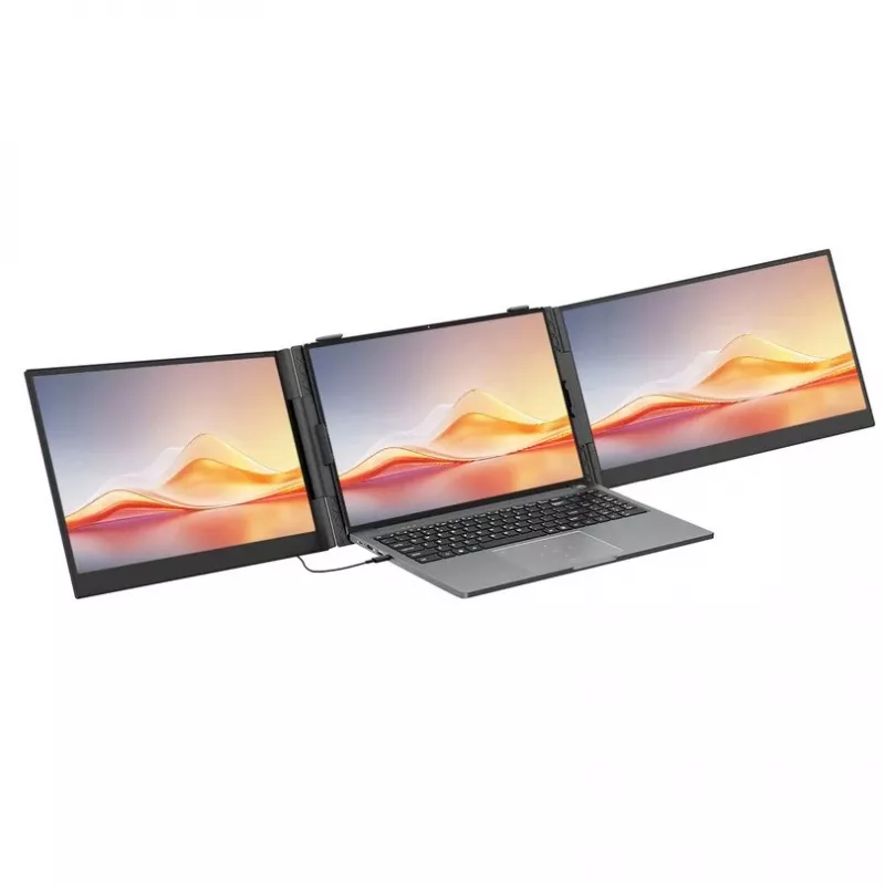 Blackview DCM6 Pro dual 14 inch draagbare IPS-monitor, Full HD, 60Hz, USB-C, mini HDMI