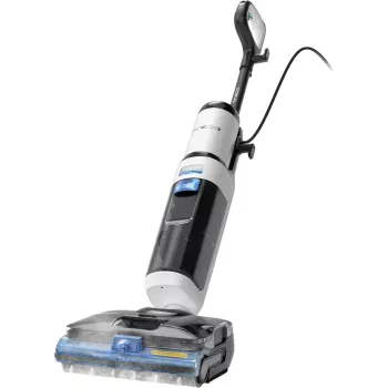 Tineco Floor One S6 Stretch Steam Plus 2-in-1 nat-/droogzuiger, wisser & stoomreiniger, accu, 35 min looptijd, 0,8L schoonwatertank, 0,72L vuilwatertank, zelfreiniging, lcd-display, iLoop-sensor, 180° plat te leggen, voor harde vloeren