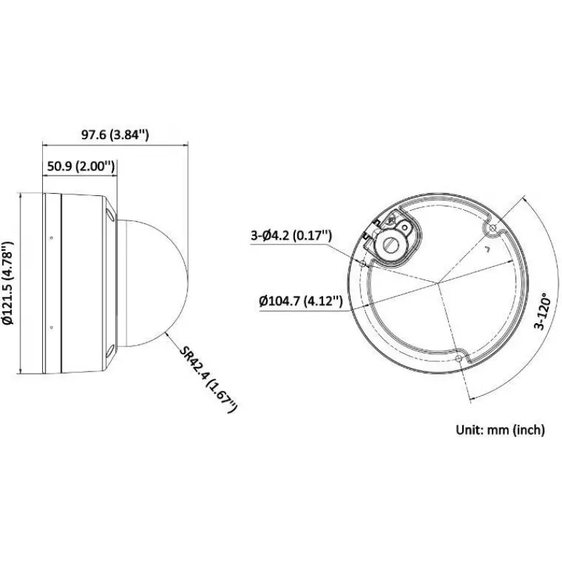 Hikvision DS-2CD1183G2-LIUF 2,8mm dome 8MP IP-camera