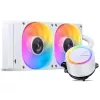 Jonsbo TG-240 AiO vloeistof-CPU-koeler, ARGB - 240mm, wit