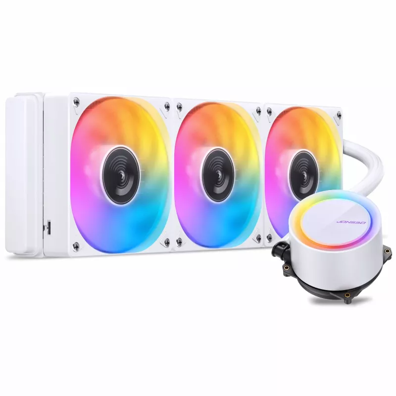 Jonsbo TG-360 all-in-one vloeistof-CPU-koeler, ARGB - 360mm, wit