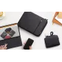 Inateck 13,3 inch laptopsleeve met accessoirevak, zwart-grijs